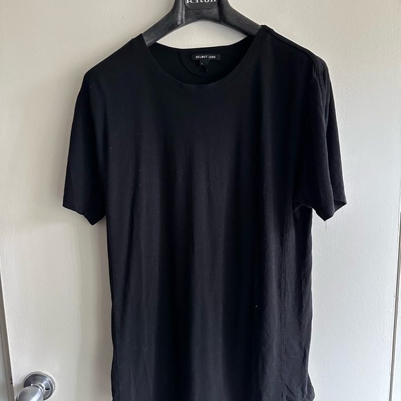 Helmut Lang Black T-Shirt Reinforced Panels - Picture 2 of 4